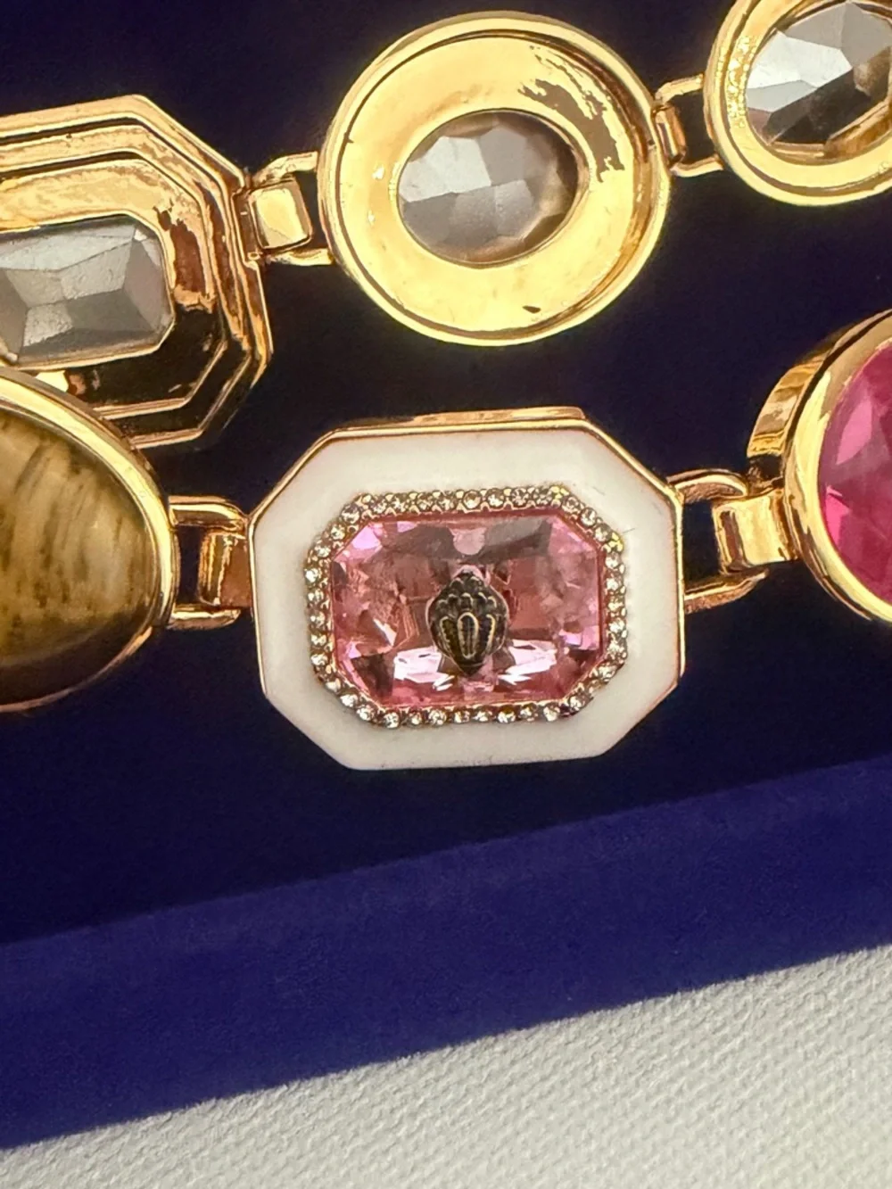 Kurt Geiger Multicolor Gemstone Statement Necklace. New ☀️ Luxurious Box Free ☀️ - Picture 9 of 17